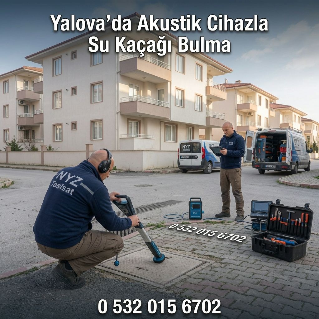 Yalova’da Akustik Cihazla Su Kaçağı Bulma